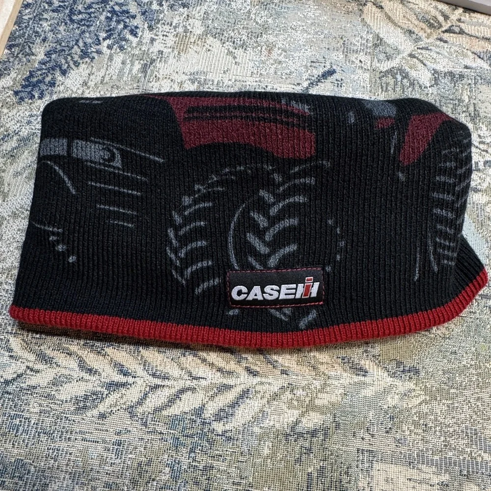 Case IH Reversible Beanie Logo Men's Tractor/Combine Print NWT
